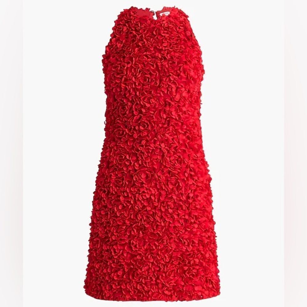 J.Crew Rosetteโ3D floral sleeveless dress